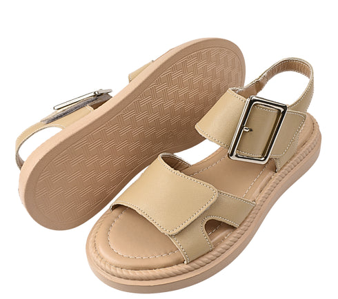 Sandale casual, dama, FORMAZIONE, K246 bej, piele naturala